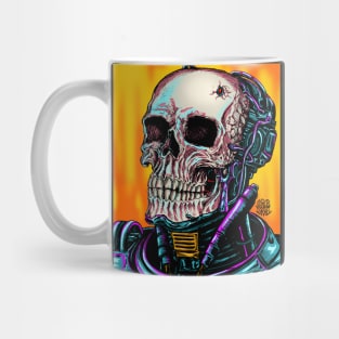 Cyborg Skull Mug
